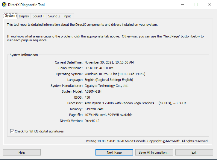 How to Open Microsoft DirectX Diagnostic Tool in Windows 11